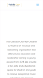 Mobile Screenshot of oakvillechildrenschoir.org