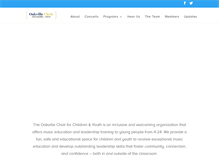 Tablet Screenshot of oakvillechildrenschoir.org